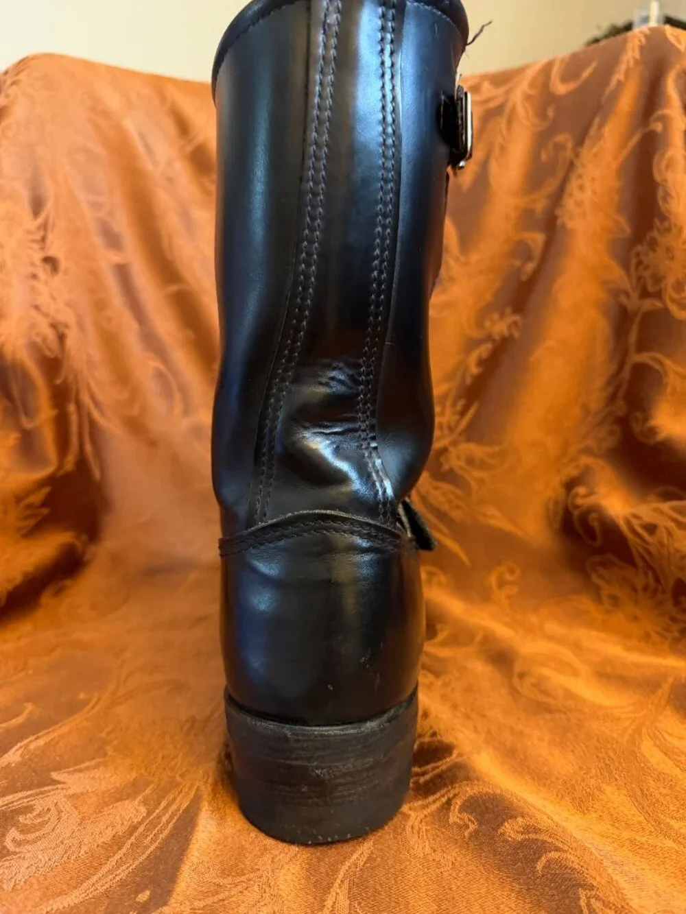 Vintage Walker Black Leather Engineer/Moto Boots Men's Size 7.5 (Women’s Sz 9) - Picture 8 of 15